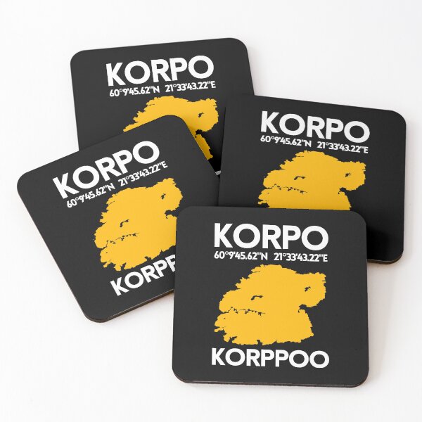 Item preview, Map of Korpo/Korppoo with coordinates designed and sold by Skargarden.