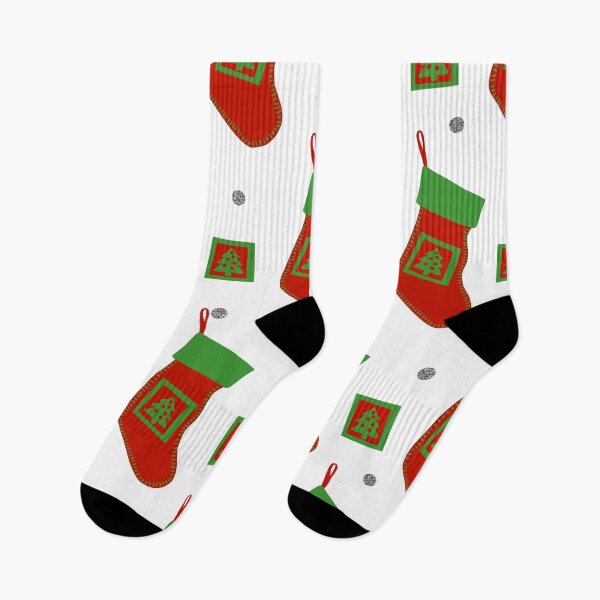 Item preview, Red and Green Christmas Stockings designed and sold by dKarthdesign.