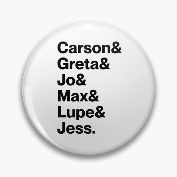Item preview, Carson & Greta & Jo & Max & Lupe & Jess | A League of Their Own Sapphic Character Names (Black text) designed and sold by landiceleigh.