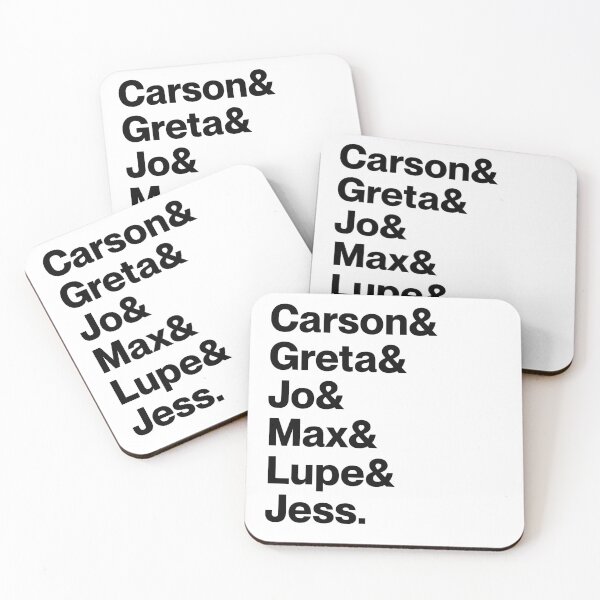 Item preview, Carson & Greta & Jo & Max & Lupe & Jess | A League of Their Own Sapphic Character Names (Black text) designed and sold by landiceleigh.