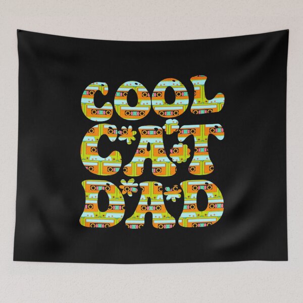 Item preview, Cool Hippie Cat Dad designed and sold by PetSafari.
