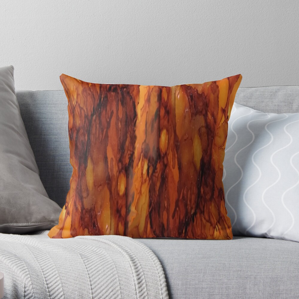 burnt orange throw pillows