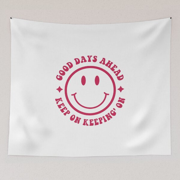 Item preview, Good Days Ahead Keep On Keeping' On Retro Smile Happy Face  designed and sold by Leader Shirts.