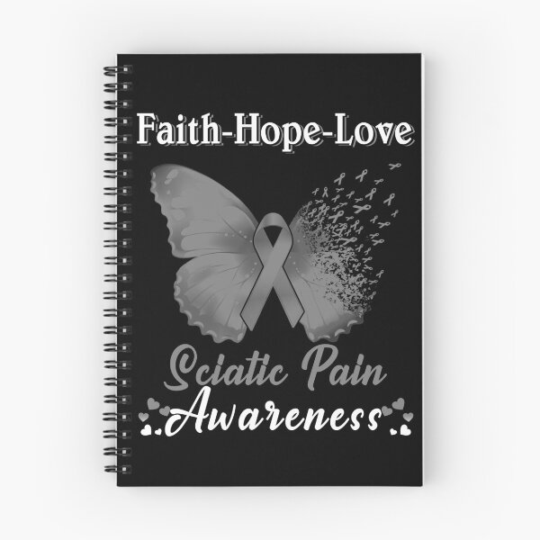 Item preview, Faith Hope Love Butterfly Sciatic Pain Awareness designed and sold by Gillosina.