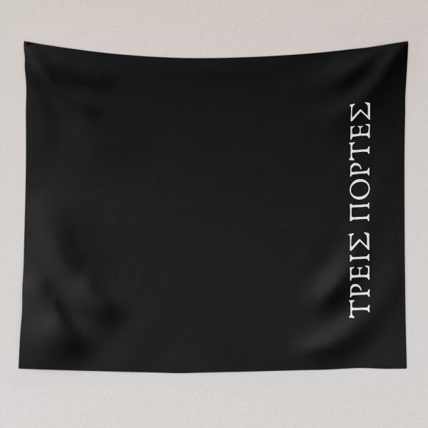 Item preview, White THREE DOORS Tattoo designed and sold by threedoorsbooks.
