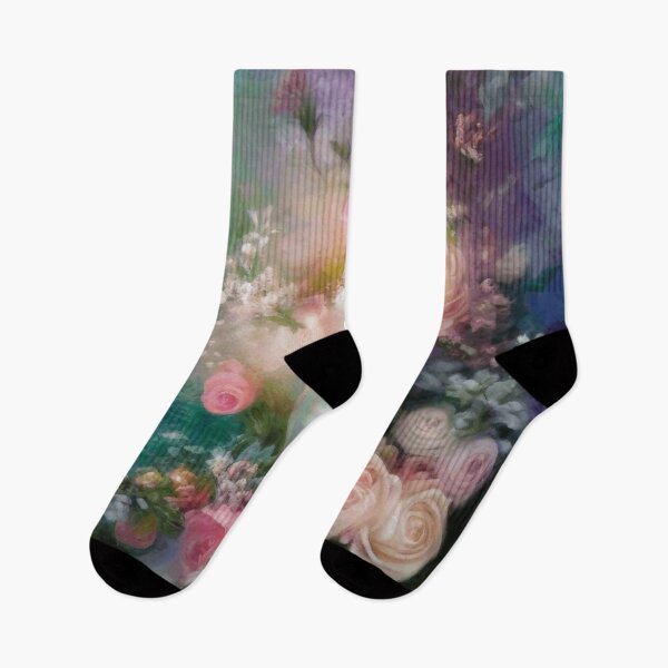 Item preview, Fantasy Roses Painted In All Colors Vintage Botanical Midnight Garden Flowers designed and sold by IZiets.