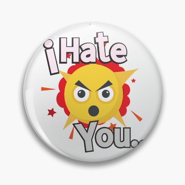Item preview, Angry I hate you emoji Sticker designed and sold by TheCreativeFab.