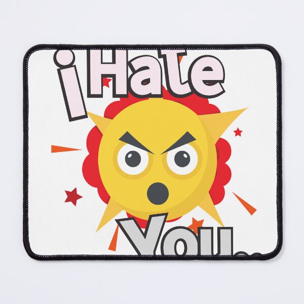 Item preview, Angry I hate you emoji Sticker designed and sold by TheCreativeFab.