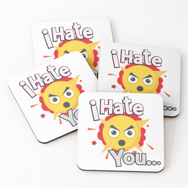 Item preview, Angry I hate you emoji Sticker designed and sold by TheCreativeFab.
