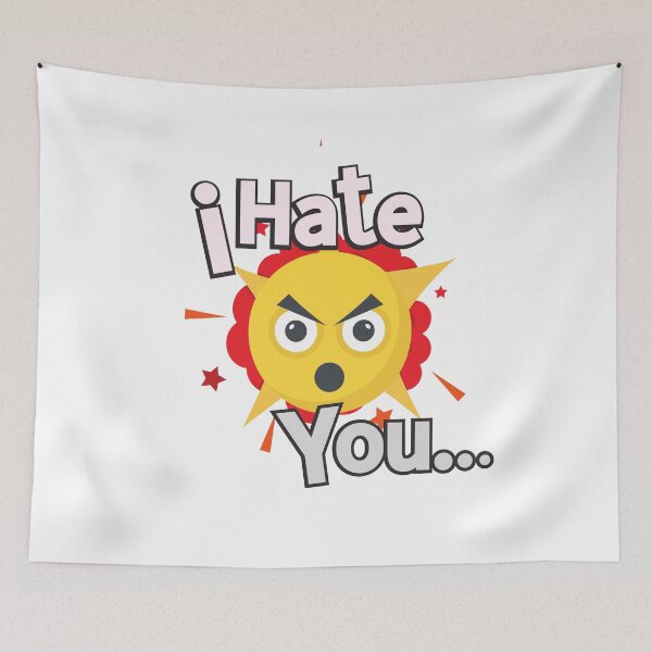 Item preview, Angry I hate you emoji Sticker designed and sold by TheCreativeFab.