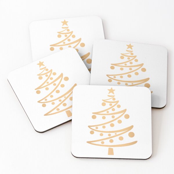 Item preview, Modern Faux Gold Christmas Tree designed and sold by Julie Erin Designs.