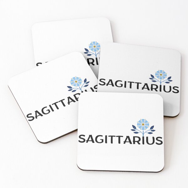 Item preview, Sagittarius Zodiac Sign Folk Art Flower designed and sold by Hellofriendco.
