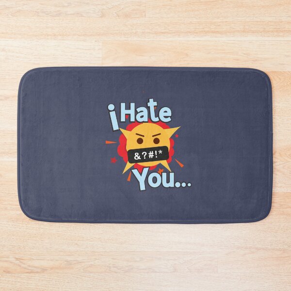 Item preview, Angry I hate you emoji Sticker designed and sold by TheCreativeFab.