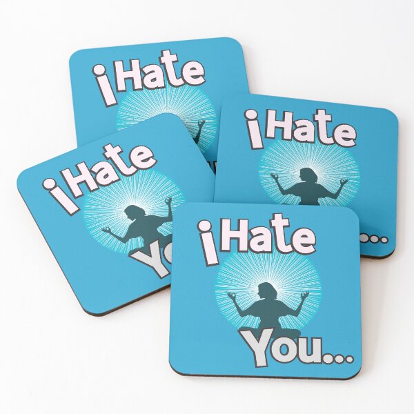 Item preview, Sarcastic I hate you Meditation Emoji Sticker  designed and sold by TheCreativeFab.