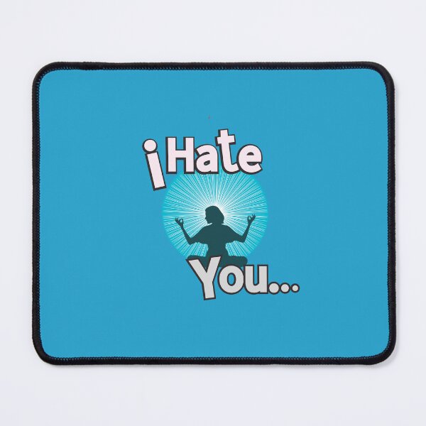 Item preview, Sarcastic I hate you Meditation Emoji Sticker  designed and sold by TheCreativeFab.