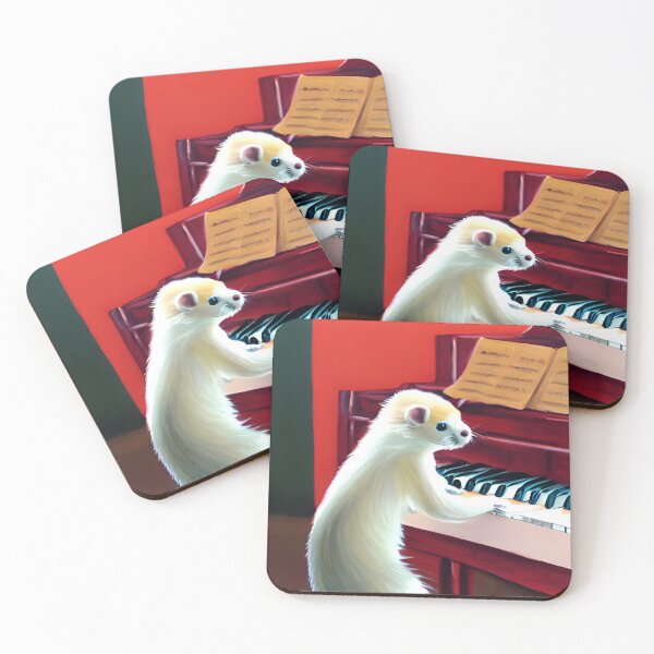 Item preview, Ferret Playing Piano designed and sold by GwendolynFrost.