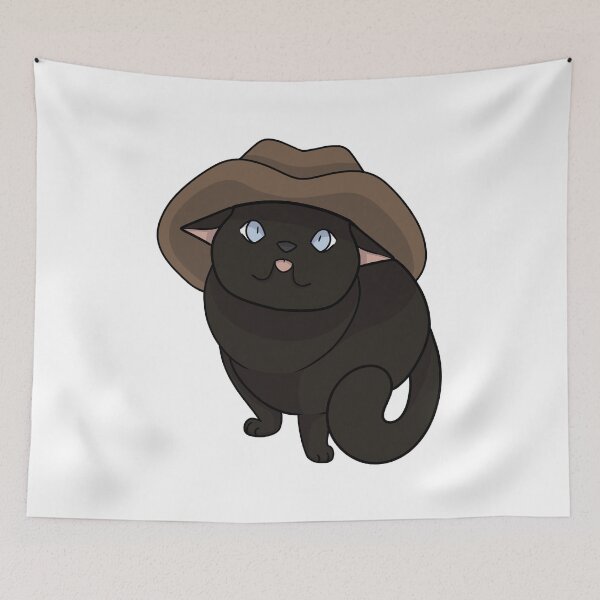 Item preview, Cowboy! Black Cat Cowboy Hat designed and sold by TaterTittles.