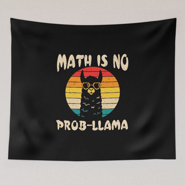 Item preview, Math is no prob llama designed and sold by JoRealm.