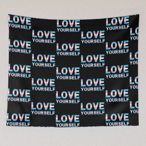 Item preview, Trans Flag Love Yourself designed and sold by turnipjoestudio.