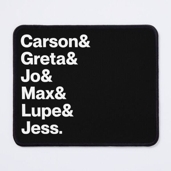 Item preview, Carson & Greta & Jo & Max & Lupe & Jess | A League of Their Own Sapphic Character Names (White text) designed and sold by landiceleigh.