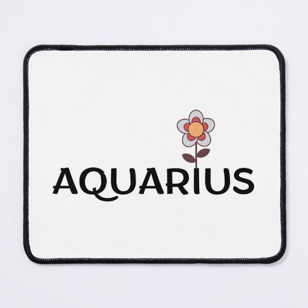 Item preview, Aquarius Zodiac Sign Folk Art Flower designed and sold by Hellofriendco.