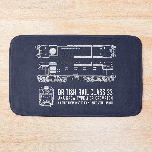 Item preview, British Rail Class 33 BRCW Type 3 Crompton Locomotive Blueprint Diagram Gift designed and sold by Maljonic.