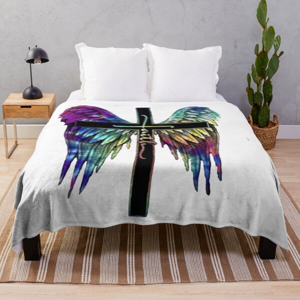 Item preview, Angel Wing Cross of Faith designed and sold by Rowena Jones.