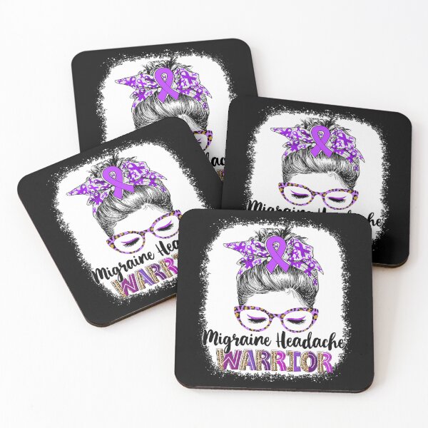 Item preview, Messy Bun Leopard Migraine Headache Warrior designed and sold by rechardtee.