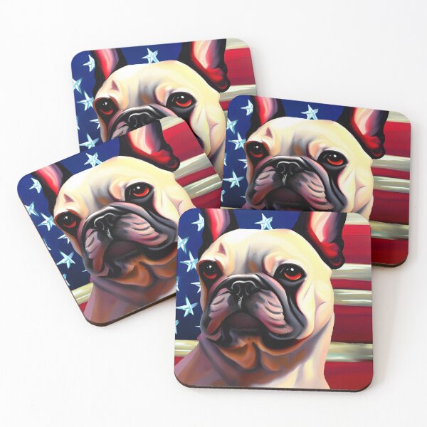 Item preview, French Bulldog, American Flag, US National Flag designed and sold by GwendolynFrost.