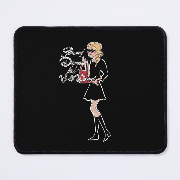Item preview, Stressed depressed but well dressed fashion illustration designed and sold by SpiritedArtwork.