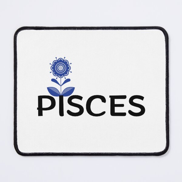 Item preview, Pisces Zodiac Sign Folk Art Flower designed and sold by Hellofriendco.