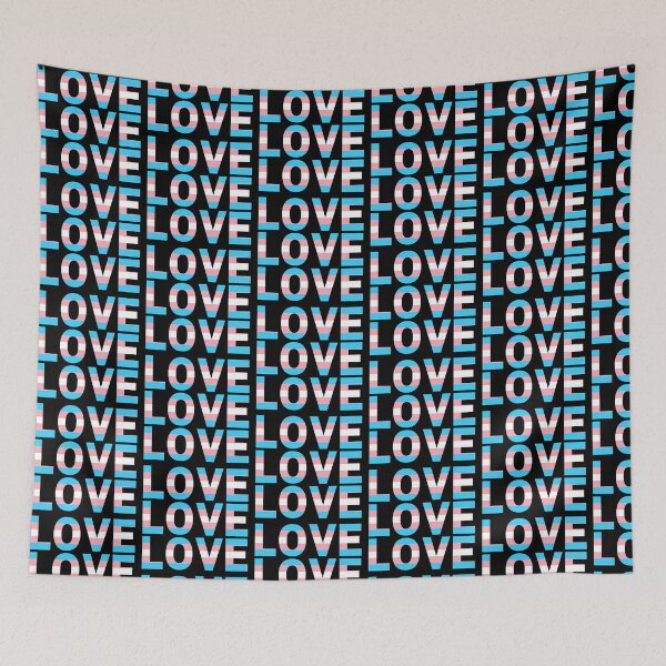 Artikelvorschau, Trans Flag Love entworfen und verkauft von turnipjoestudio.