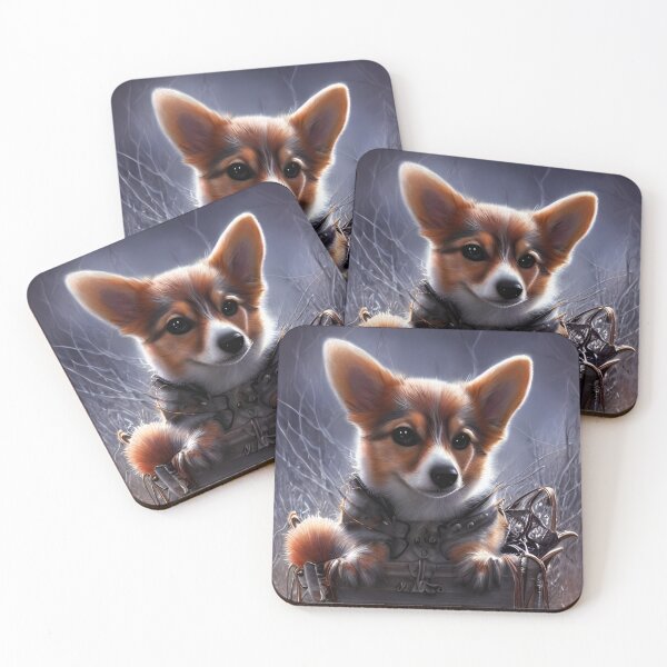 Artikelvorschau, AI Generated Art, Halloween/Fall Puppy entworfen und verkauft von RabbitHoleMI.