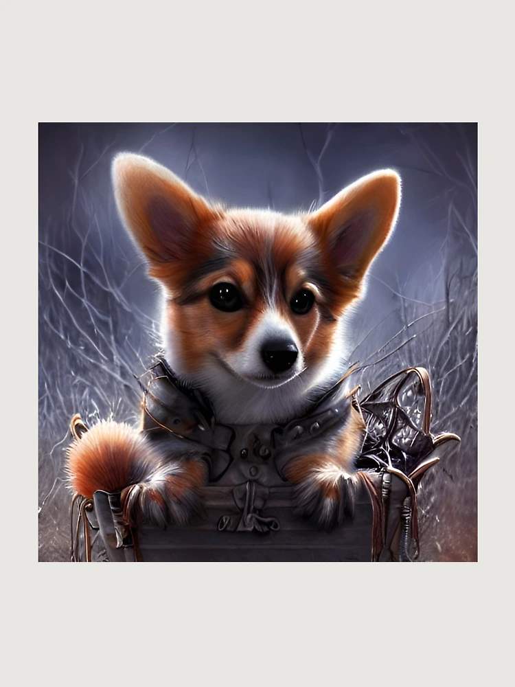 Thumbnail 6 von 6, Premium Oversized Pullover, AI Generated Art, Halloween/Fall Puppy designt und verkauft von RabbitHoleMI.