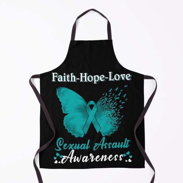 Item preview, Faith Hope Love Butterfly Sexual Assault Awareness designed and sold by Gillosina.