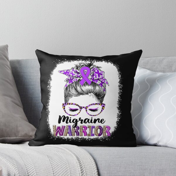 Item preview, Messy Bun Leopard Migraine Warrior designed and sold by rechardtee.