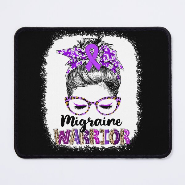 Item preview, Messy Bun Leopard Migraine Warrior designed and sold by rechardtee.