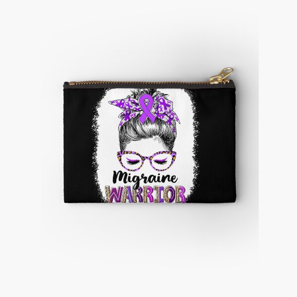 Item preview, Messy Bun Leopard Migraine Warrior designed and sold by rechardtee.