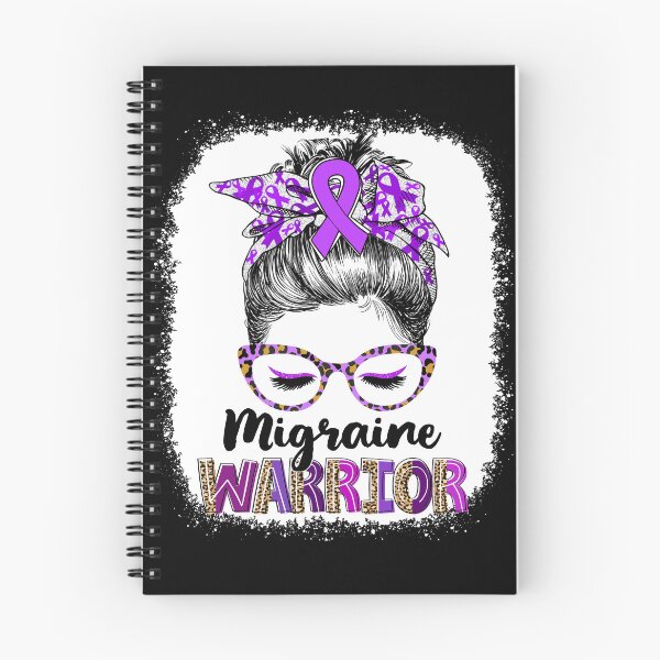 Item preview, Messy Bun Leopard Migraine Warrior designed and sold by rechardtee.