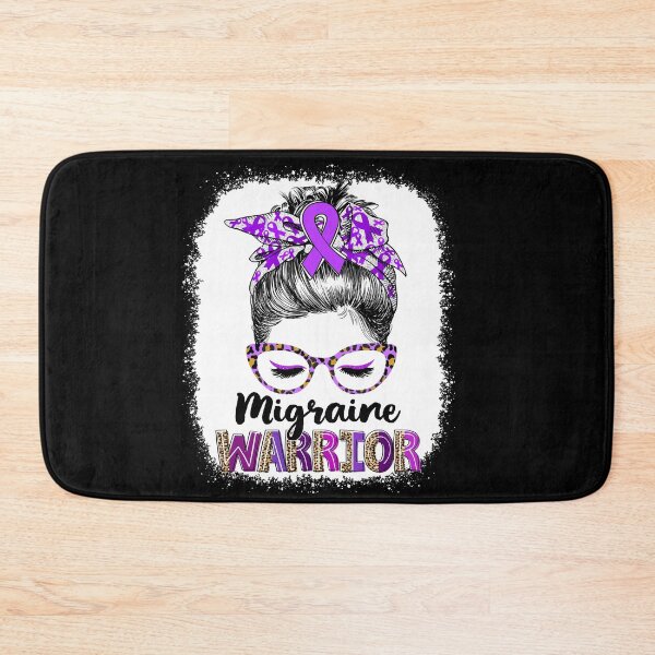 Item preview, Messy Bun Leopard Migraine Warrior designed and sold by rechardtee.