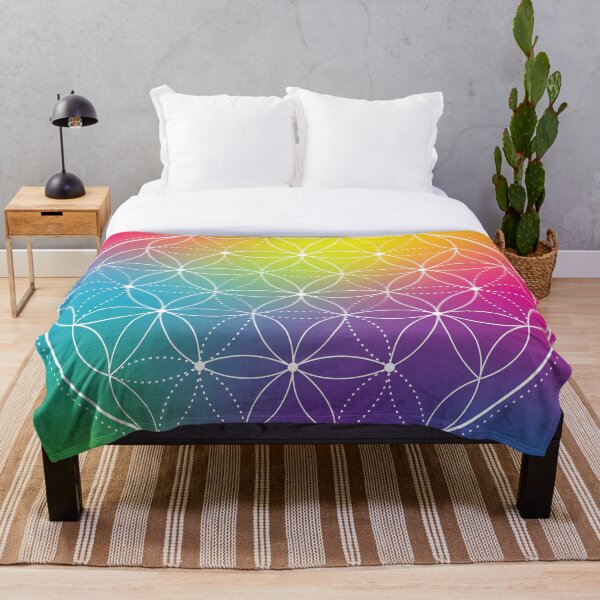 Artikelvorschau, Regenbogenblume des Lebens entworfen und verkauft von drumweaver.
