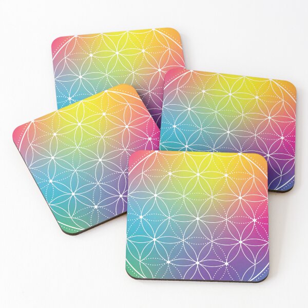 Item preview, Rainbow Flower of Life designed and sold by drumweaver.