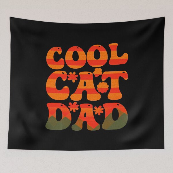 Item preview, Groovy Cat Dad T Shirt designed and sold by PetSafari.
