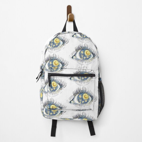 Item preview, Eye vector inspired by Van Gogh's starry night painting. Starry night drawing inside the pupil designed and sold by melektesla.