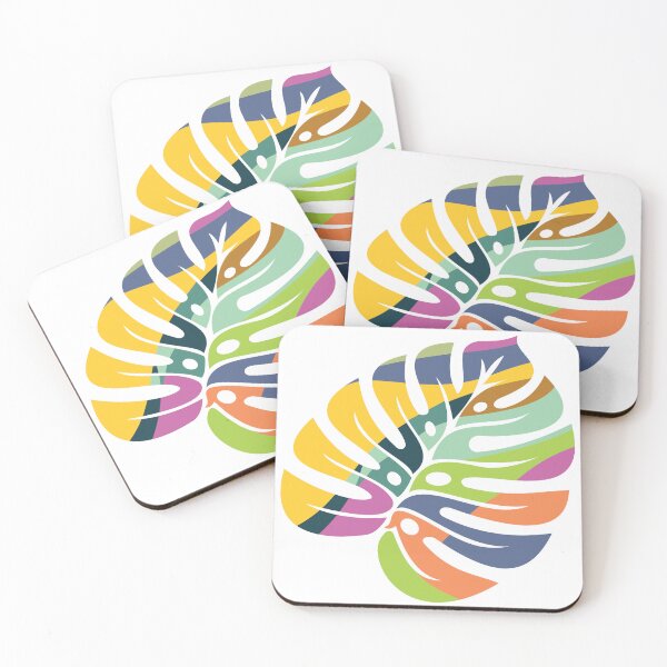 Item preview, Colorful monstera designed and sold by Noma17.