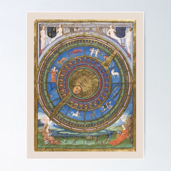 Zodiac sign: Aries from the Book of Hours circa 1470-1480 | Leggings