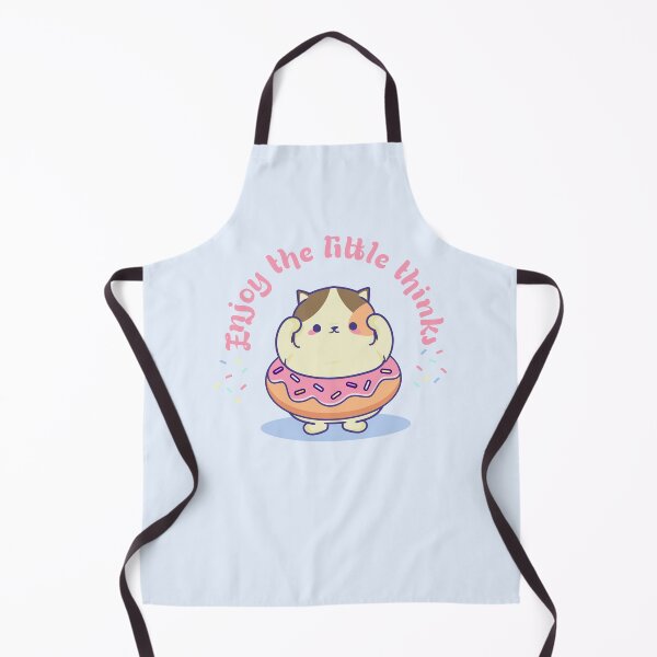 Item preview, Kawaii Kitten with Giant Donut designed and sold by Pligo.