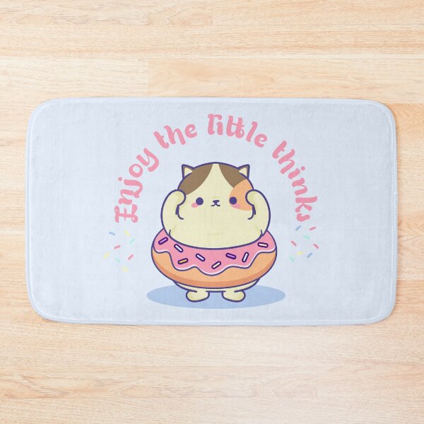 Item preview, Kawaii Kitten with Giant Donut designed and sold by Pligo.