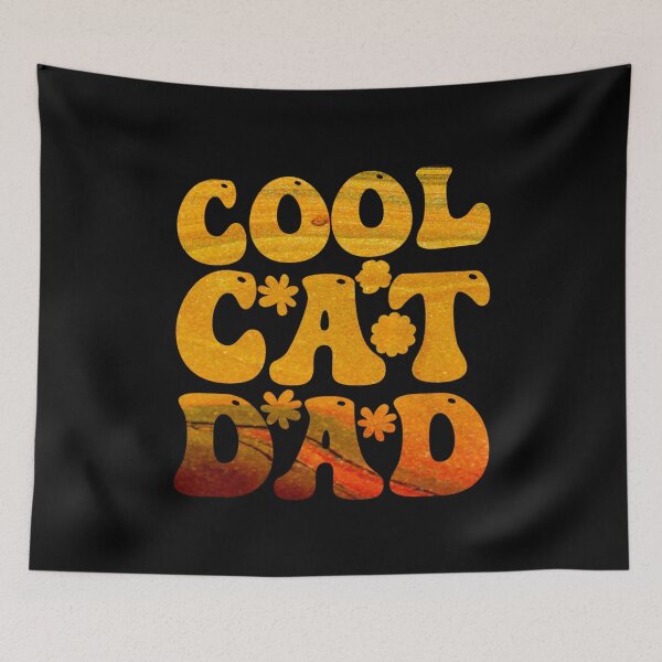 Item preview, Groovy Cat Dad T Shirt designed and sold by PetSafari.