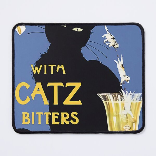 Item preview, Whimsical vintage liquor black cat ad for bitters designed and sold by cetranes.